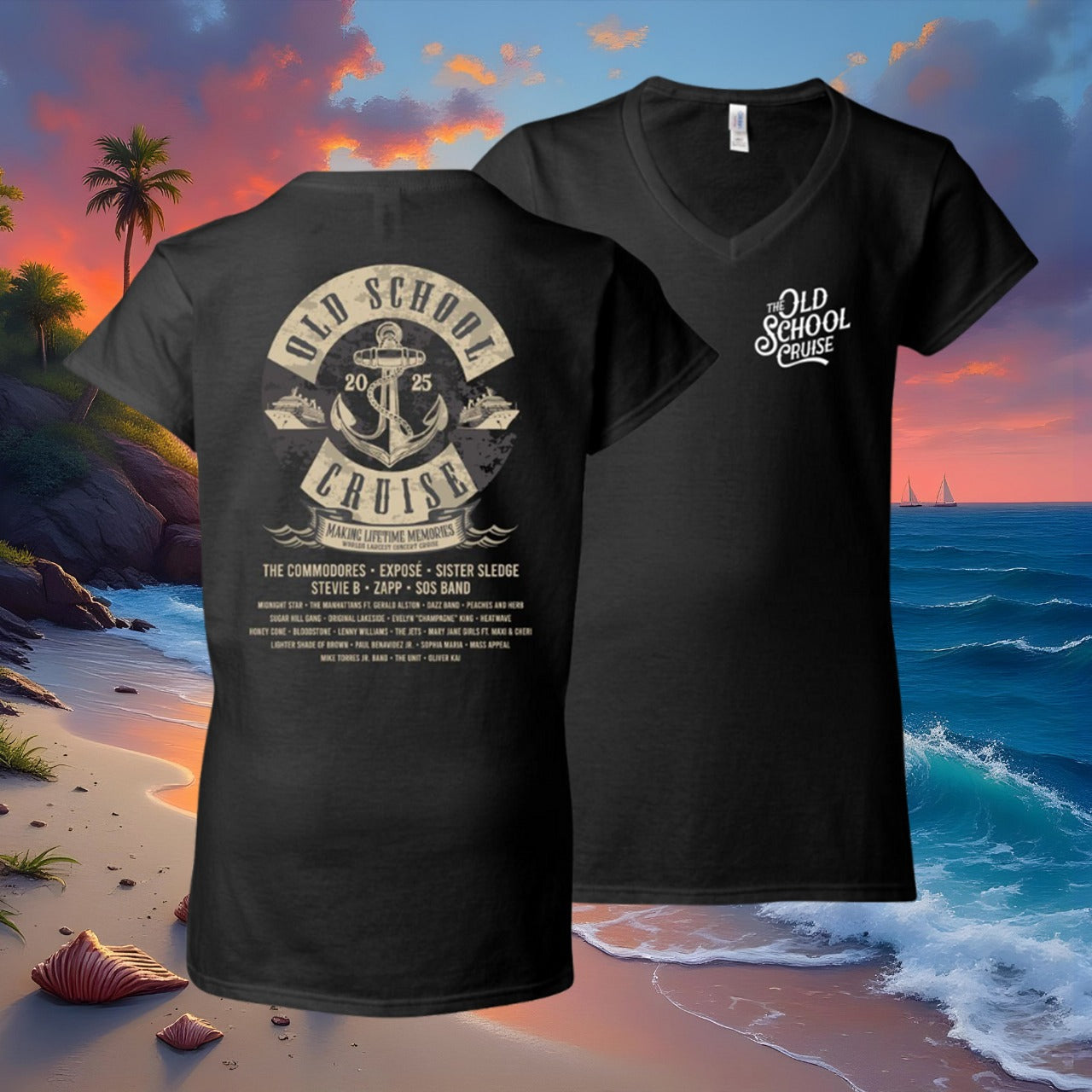 Old School Cruise 2025 - Women's V-Neck